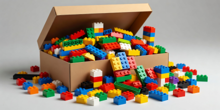 LEGO Classic Large Creative Brick Box with vibrant colorful building bricks